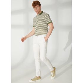 AT.P.CO A261DAN78TC506/TB Beyaz Normal Bel Normal Paça Slim Fit Erkek Pantolon