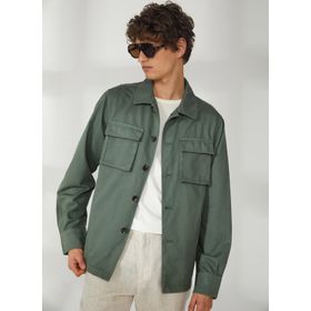 AT.P.CO A263ORLANDO661TC502B Yeşil Uzun Cepli Slim Fit Yazlık Erkek Ceket