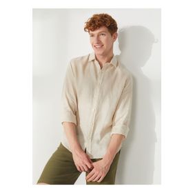 AT.P.CO A266CARLL20 Taş Slim Fit Düğmeli Yaka Erkek Gömlek