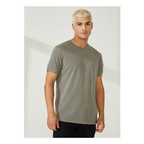 AT.P.CO A266T2P02 Bisiklet Yaka Gri Erkek T-Shirt