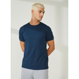 AT.P.CO A266T2P02 Bisiklet Yaka Koyu Mavi Erkek T-Shirt