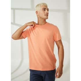 AT.P.CO A266T2T02 Bisiklet Yaka Pembe Erkek T-Shirt