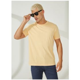 AT.P.CO A266T2T02 Bisiklet Yaka Sarı Erkek T-Shirt