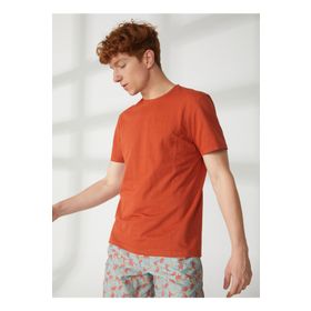 AT.P.CO A266T35343 Bisiklet Yaka Turuncu Erkek T-shirt