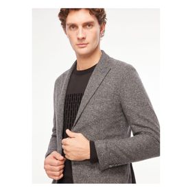 AT.P.CO A272ROGER689L064 Koyu Gri Slim Fit Erkek Ceket