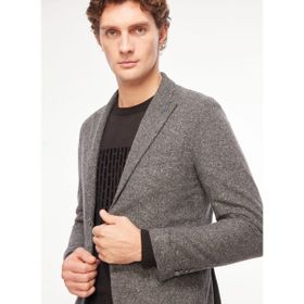 AT.P.CO A272ROGER689L064 Koyu Gri Slim Fit Erkek Ceket
