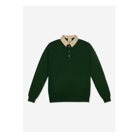 AT.P.CO A274A05L128 Yeşil Polo Yaka Slim Fit Erkek Kazak