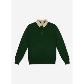 AT.P.CO A274A05L128 Yeşil Polo Yaka Slim Fit Erkek Kazak