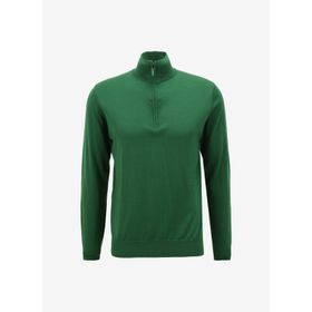AT.P.CO A274A06EMP Yeşil Fermuarlı Yaka Slim Fit Erkek Kazak