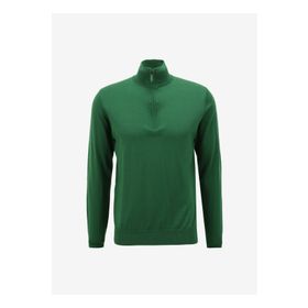 AT.P.CO A274A06EMP Yeşil Fermuarlı Yaka Slim Fit Erkek Kazak