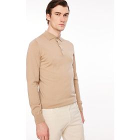 AT.P.CO A274A08EMP Açık Kahve Polo Yaka Slim Fit Erkek Kazak