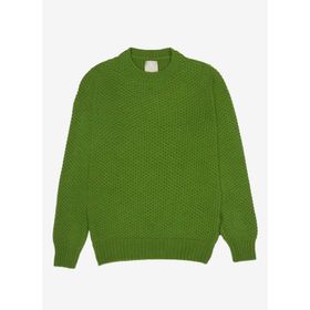 AT.P.CO A274S30OMEGA Koyu Yeşil Bisiklet Yaka Slim Fit Erkek Kazak