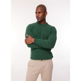 AT.P.CO A274S33PUZZLE Yeşil Bisiklet Yaka Slim Fit Erkek Kazak