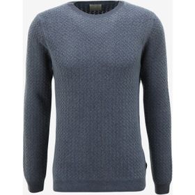 AT.P.CO A274S37COLD Koyu Mavi Bisiklet Yaka Slim Fit Erkek Kazak
