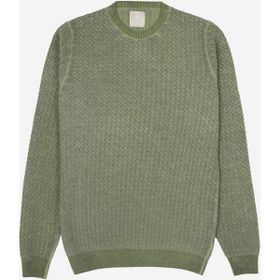 AT.P.CO A274S37COLD Koyu Yeşil Bisiklet Yaka Slim Fit Erkek Kazak