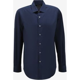 AT.P.CO A27602POP Koyu Mavi Slim Fit Gömlek Yaka Erkek Gömlek