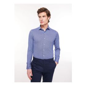 AT.P.CO A276JORDANJS01 Lacivert Slim Fit Gömlek Yaka Erkek Gömlek