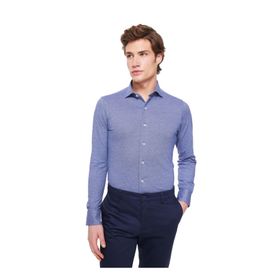 AT.P.CO A276JORDANJS01 Lacivert Slim Fit Gömlek Yaka Erkek Gömlek