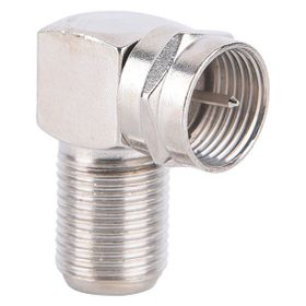 Ata Elektronik 90 Derece L Tip Vidalı Metal F Konnektör Uydu Anten Lnb Kablo Ucu 5 Adet