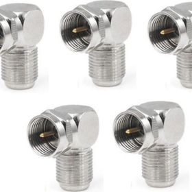 Ata Elektronik 90 Derece L Tip Vidalı Metal F Konnektör Uydu Anten Lnb Kablo Ucu 5 Adet
