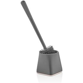 Ata Home Gri Kare Silikon Klozet Wc Tuvalet Fırçası