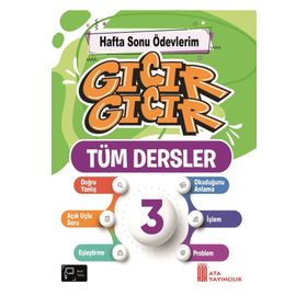 Ata Yayıncılık 3. Sınıf Gıcır Gıcır Hafta Sonu Ödevlerim Tüm Dersler