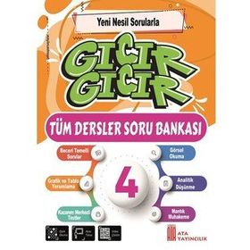 Ata Yayıncılık DATA-GSB4 4. Sınıf Gıcır Gıcır Tüm Dersler Soru Bankası