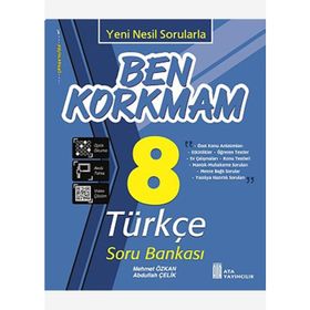 Ata Yayınları8. Sınıf Türkçe Ben Korkmam Soru Bankası