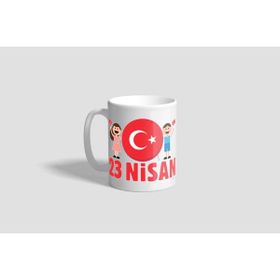 ATA463 23 Nisan Kemal Atatürk ve Çocuk Sihirli Kupa Bardak