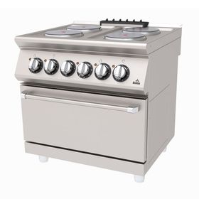 Atalay AEK-860 4'lü 80x60x85 E Elektrikli Fırınlı Kuzine