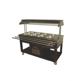 Atalay ASBM-04 Orta Tip Ahşap Kaplama GN 1/1 x 230 V Benmariler