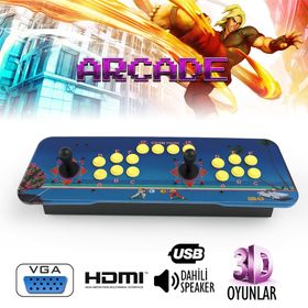 Atari Ev Tipi Pandora Box Retro 6 Saga 3d Full Arcade Stick Tv Oyun Konsolu