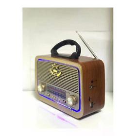 Ataşbey Ahşap Nostaljik Görünümlü Bluetoothlu USB-SD Card Radyo Müzik Kutusu