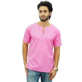 Atasi Kurta Kısa Pamuklu Bebek Pembesi Erkek T-shirt