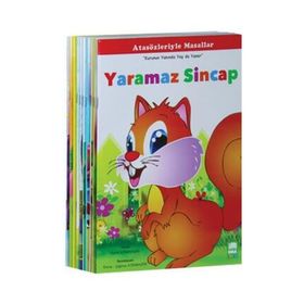 Atasözleriyle Masallar Seti Düz Yazılı 10 Kitap takım Büyük boy - Emine Korkmazer