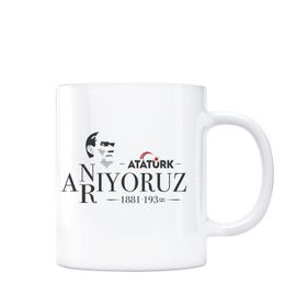 Atatürk Anıyoruz Arıyoruz Kupa Bardak