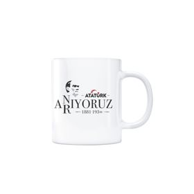 Atatürk Anıyoruz Arıyoruz Kupa Bardak