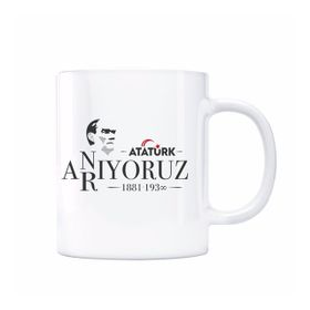 Atatürk Anıyoruz Arıyoruz Kupa Bardak