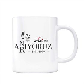 Atatürk Anıyoruz Arıyoruz Kupa Bardak
