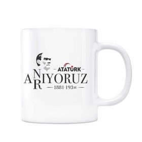 Atatürk Anıyoruz Arıyoruz Kupa Bardak