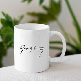 Atatürk Beyaz Baskılı Kupa