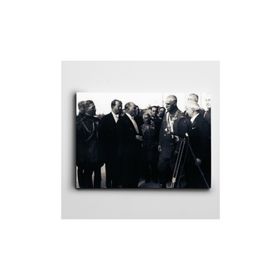 Atatürk Ve İran Şahı Kanvas Tablo