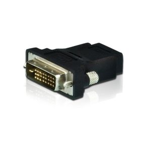 Aten 2A-127G Dvi-D 24 + 1 to Hdmi Erkek-Dişi Siyah Dönüştürücü Adaptör