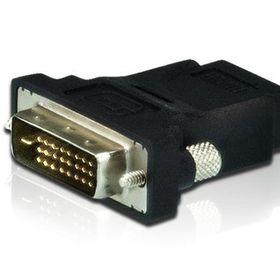 Aten 2A-127G Dvi-D 24 + 1 to Hdmi Erkek-Dişi Siyah Dönüştürücü Adaptör