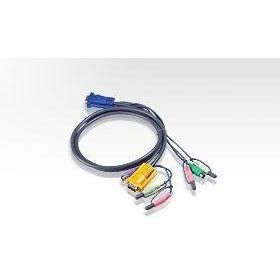 Aten 2L-5305P 5 mt PS/2 Klavye Mouse Monitör Vga Kvm Switch Kablosu