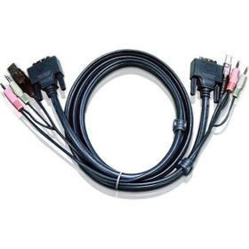 Aten ATEN-2L-7D03UI 3 m Usb DVI-I Single Kvm Kablosu