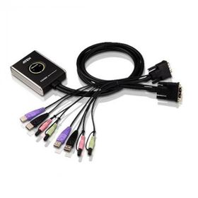 Aten CS682AT Petite 2 Port DVI Cable KVMP Switch