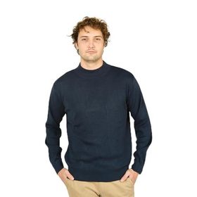 Ateş Triko 6091024 Yarım Balıkçı Yaka Yün İndigo Erkek Kazak