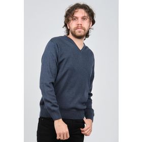 Ateş Triko 6091026 İndigo Erkek Kazak
