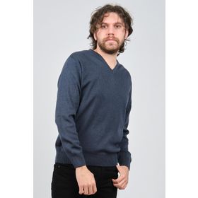 Ateş Triko 6091026 İndigo Erkek Kazak